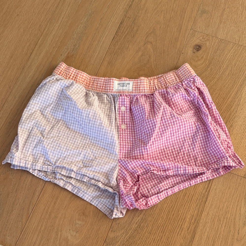 American Eagle Gingham Boxer Shorts